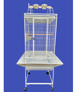 Parrot-Supplies Colorado Play Top Parrot Cage White